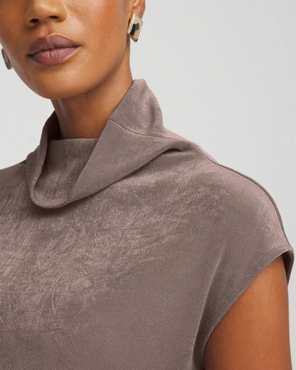 Chico's Women | Travelers™ Mockneck Top DEEP TAUPE