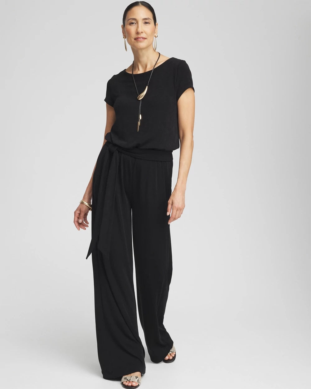 Chico's Women | Travelers™ Cap Sleeve Jumpsuit TRAVELERS BLACK