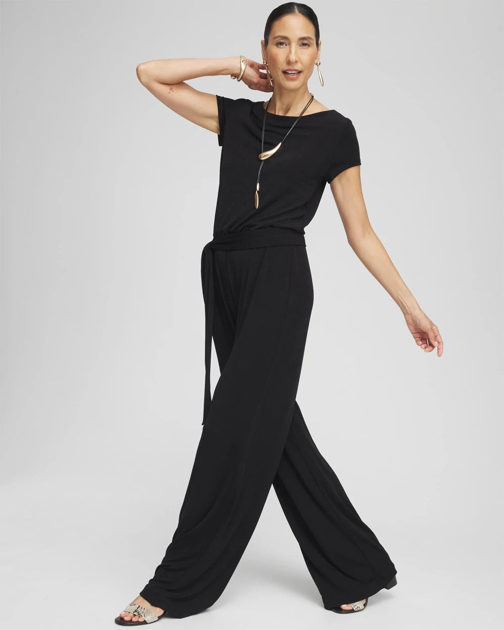 Chico's Women | Travelers™ Cap Sleeve Jumpsuit TRAVELERS BLACK