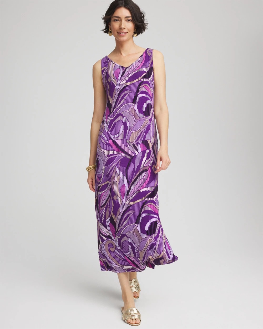 Chico's Women | Travelers™ Rio Convertible Maxi Dress VIOLET AURA