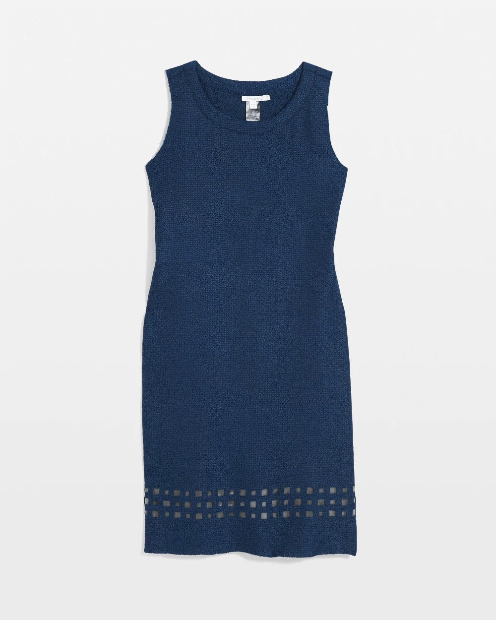 Chico's Women | Travelers™ Sleeveless Crushed Cutout-Hem Dress BLUE CASA