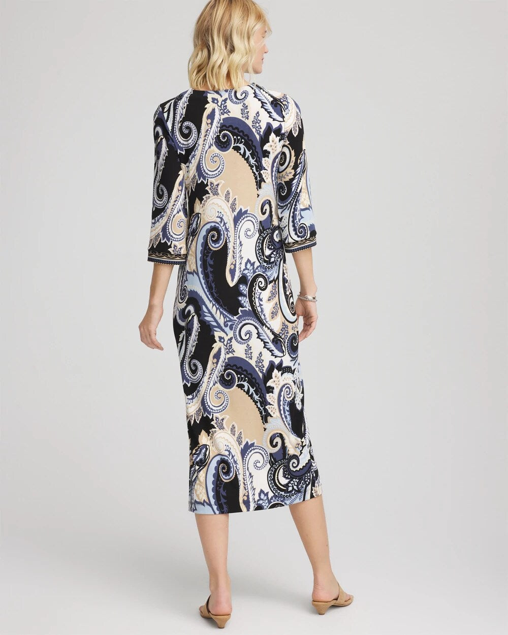 Chico's Women | Travelers™ Paisley Maxi Dress CANYON BLUE