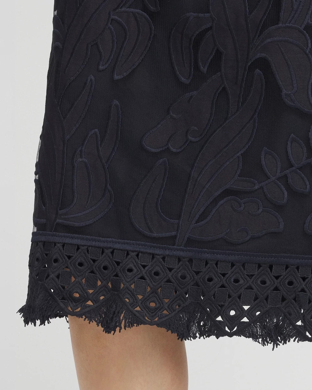 Chico's Women | Travelers™ Mesh Appliqué Midi Dress TRAVELERS INDIA INK