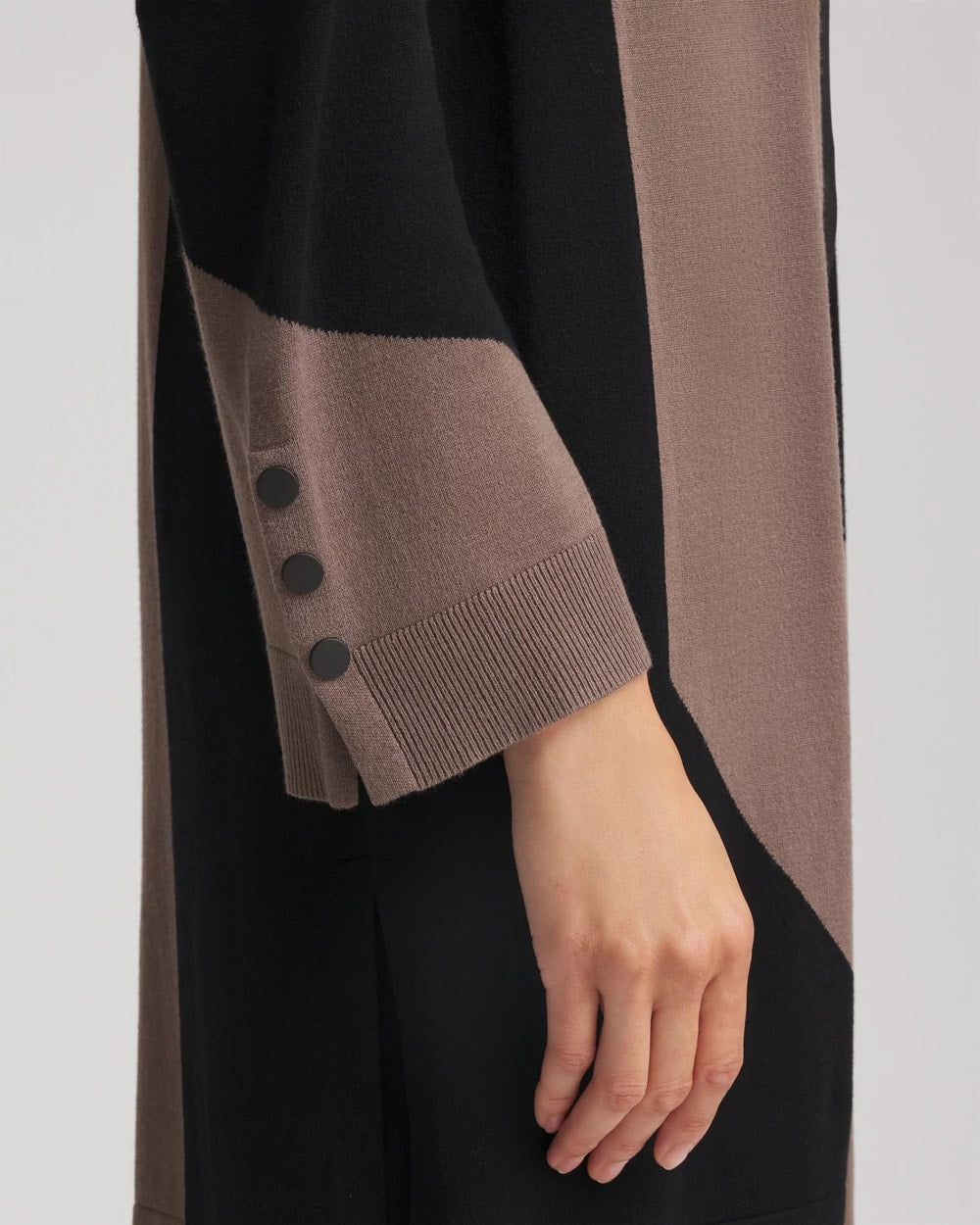 Chico's Women | Travelers™ Collection Colorblock Cardigan DEEP TAUPE
