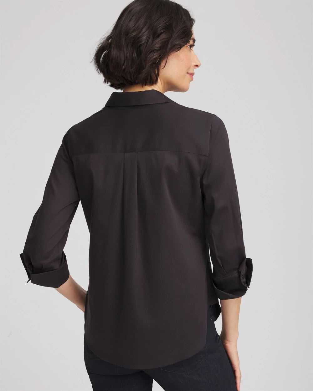 Chico's Women | No Iron™ Stretch Shirt BLACK