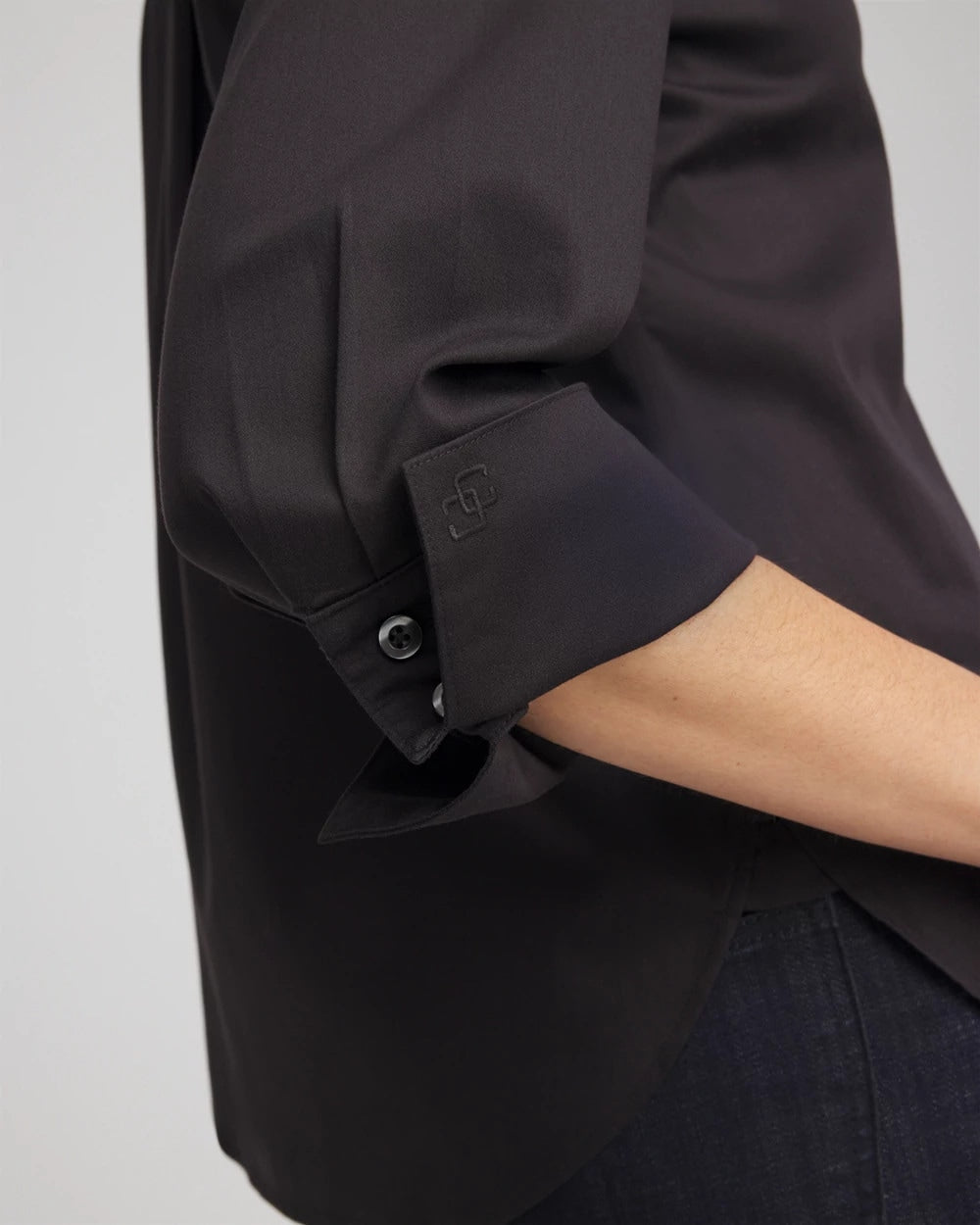 Chico's Women | No Iron™ Stretch Shirt BLACK