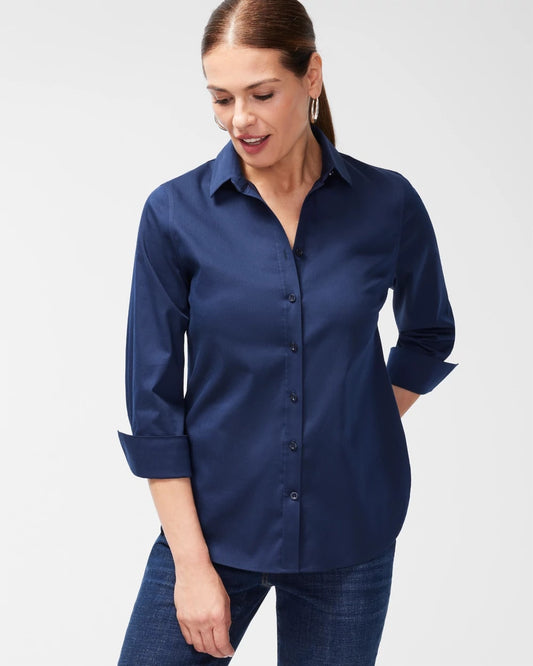 Chico's Women | No Iron™ Stretch Shirt CLASSIC NAVY