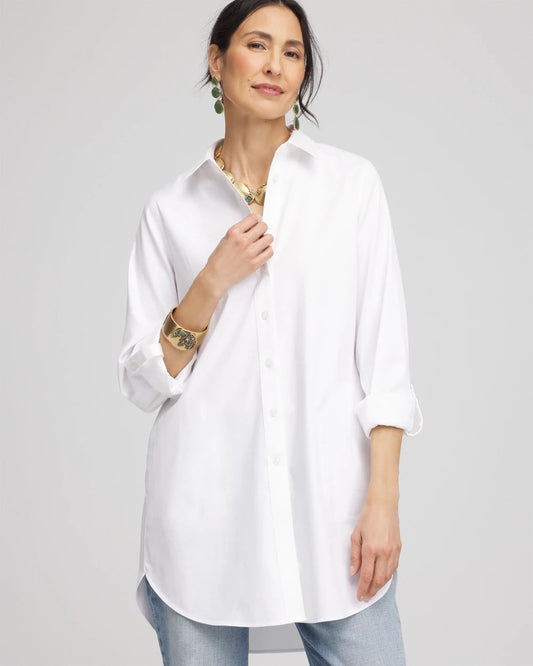 Chico's Women | No Iron™ Pocket Tunic OPTIC WHITE