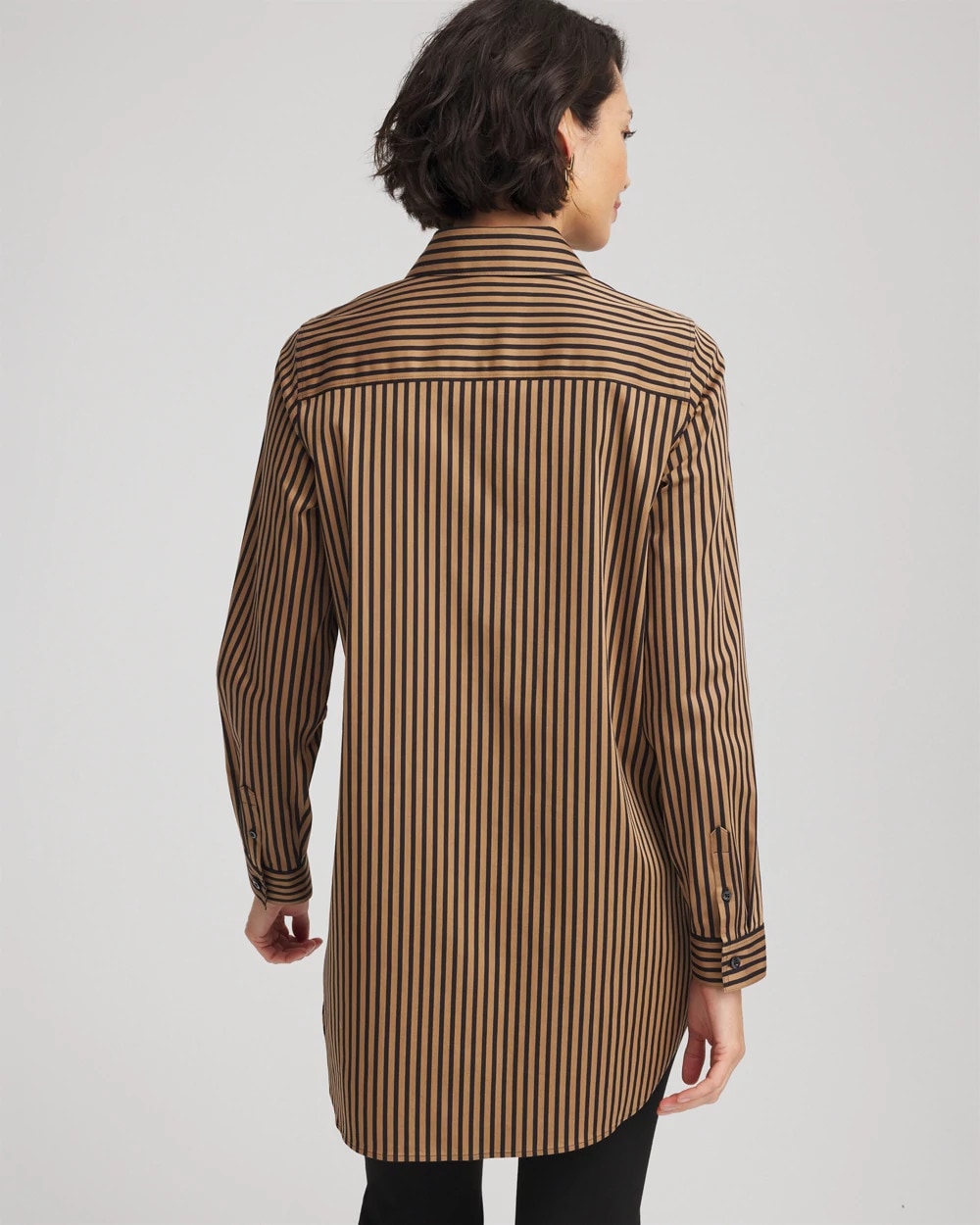 Chico's Women | No Iron™ Slimming Imperial Stripe Tunic BLACK