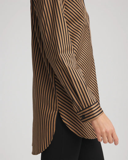 Chico's Women | No Iron™ Slimming Imperial Stripe Tunic BLACK