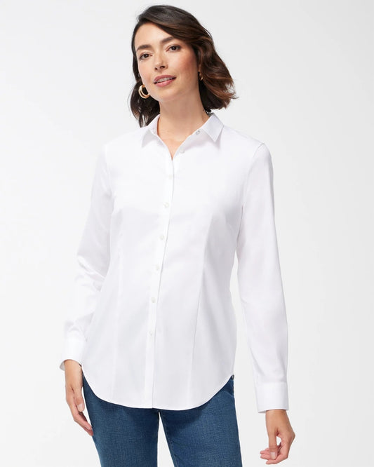 Chico's Women | No Iron™ Fitted Stretch Shirt OPTIC WHITE