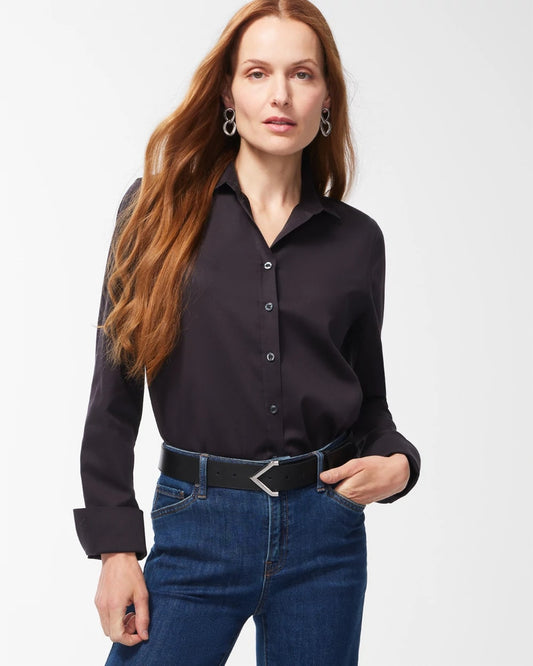 Chico's Women | No-Iron™ Stretch Shirt BLACK