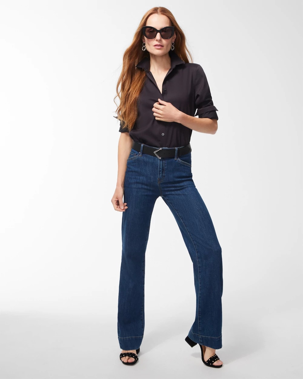 Chico's Women | No-Iron™ Stretch Shirt BLACK