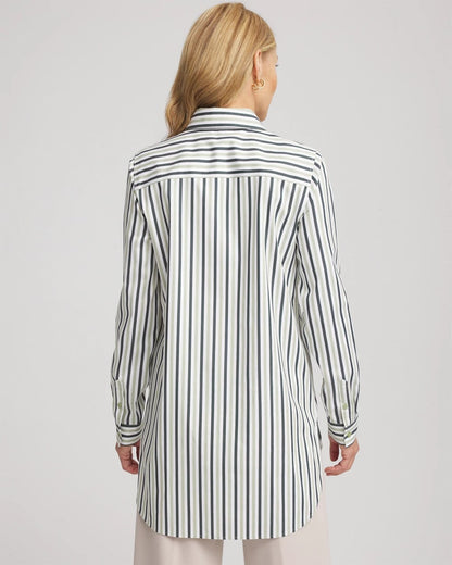 Chico's Women | No Iron™ Striped Shirt SAGE MEADOW