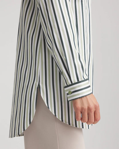 Chico's Women | No Iron™ Striped Shirt SAGE MEADOW