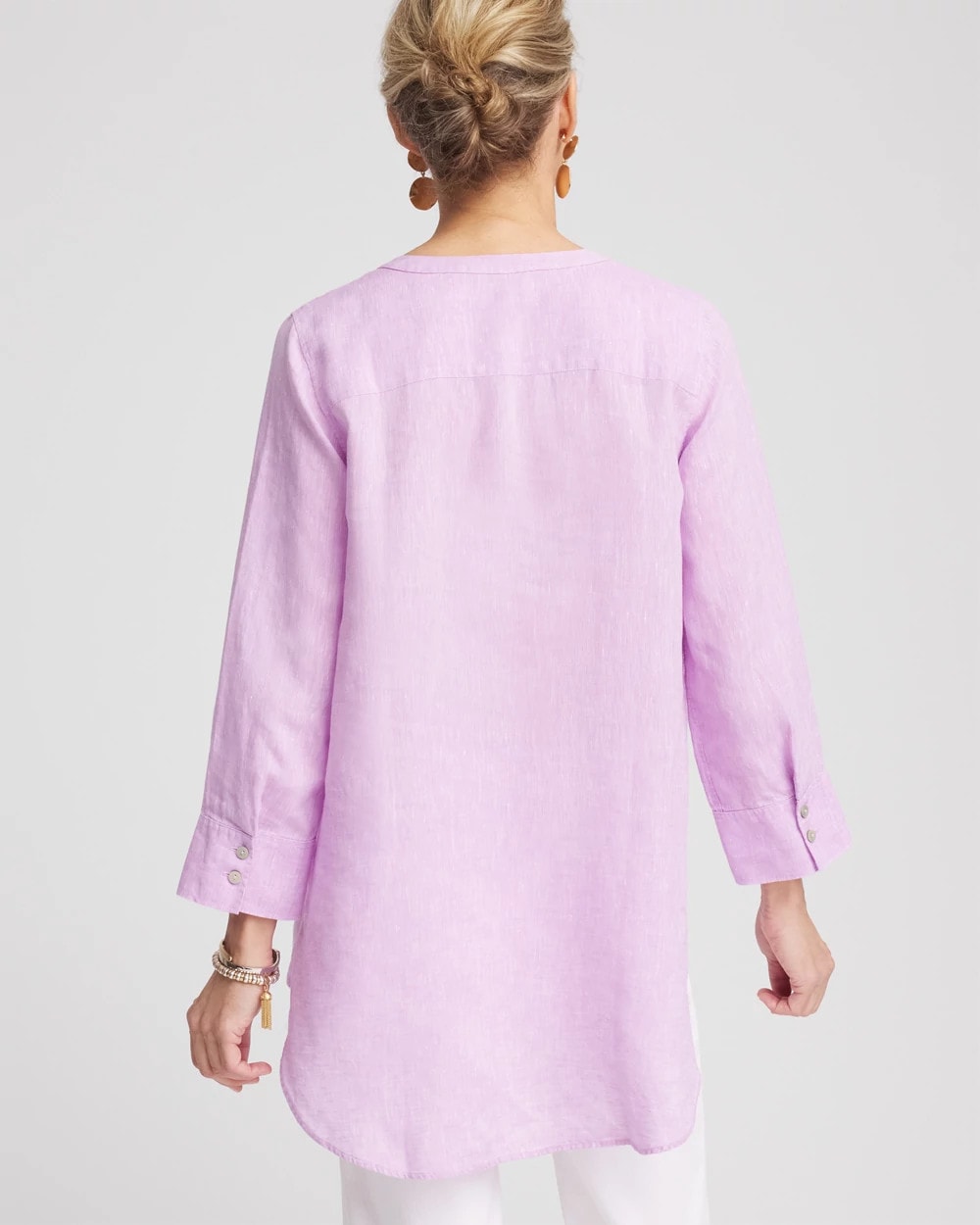 Chico's Women | No Iron™ Linen Tunic LAVENDER SKIES