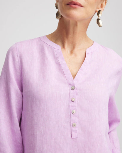 Chico's Women | No Iron™ Linen Tunic LAVENDER SKIES