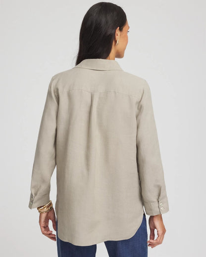 Chico's Women | No Iron™ Linen Shirt WASHED SAGE