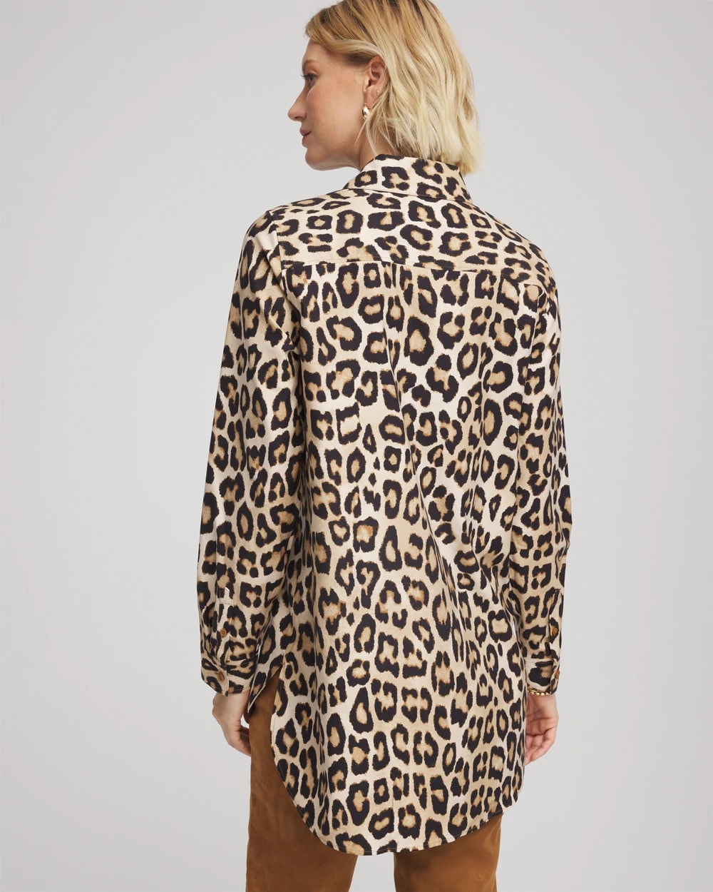 Chico's Women | No Iron™ Animal-Print Tunic SAND
