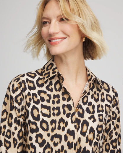 Chico's Women | No Iron™ Animal-Print Tunic SAND