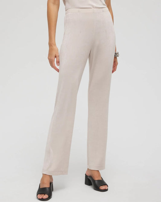 Chico's Women | Petite Travelers™ No Tummy Pants SMOKEY TAUPE