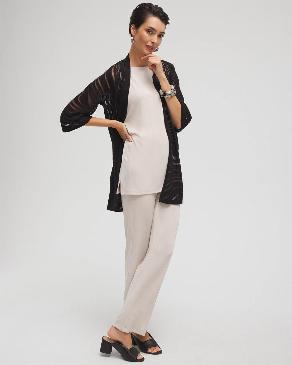 Chico's Women | Petite Travelers™ No Tummy Pants SMOKEY TAUPE