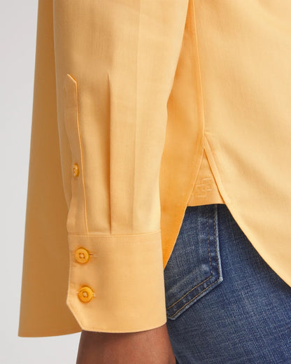 Chico's Women | No Iron™ Stretch-Sateen Shirt GOLDEN CHAMOIS