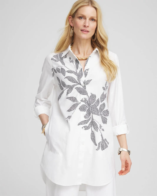 Chico's Women | No Iron™ Pocketed Tunic OPTIC WHITE