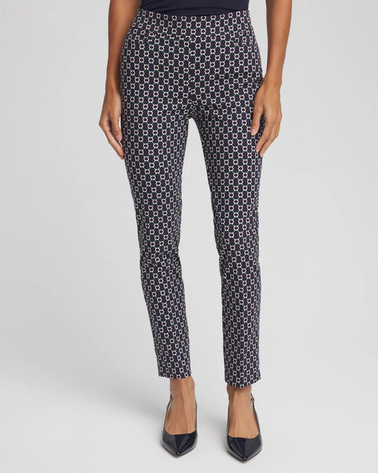 Chico's Women | Brigitte™ Chain Connection Slim Ankle Pants PASSPORT BLUE