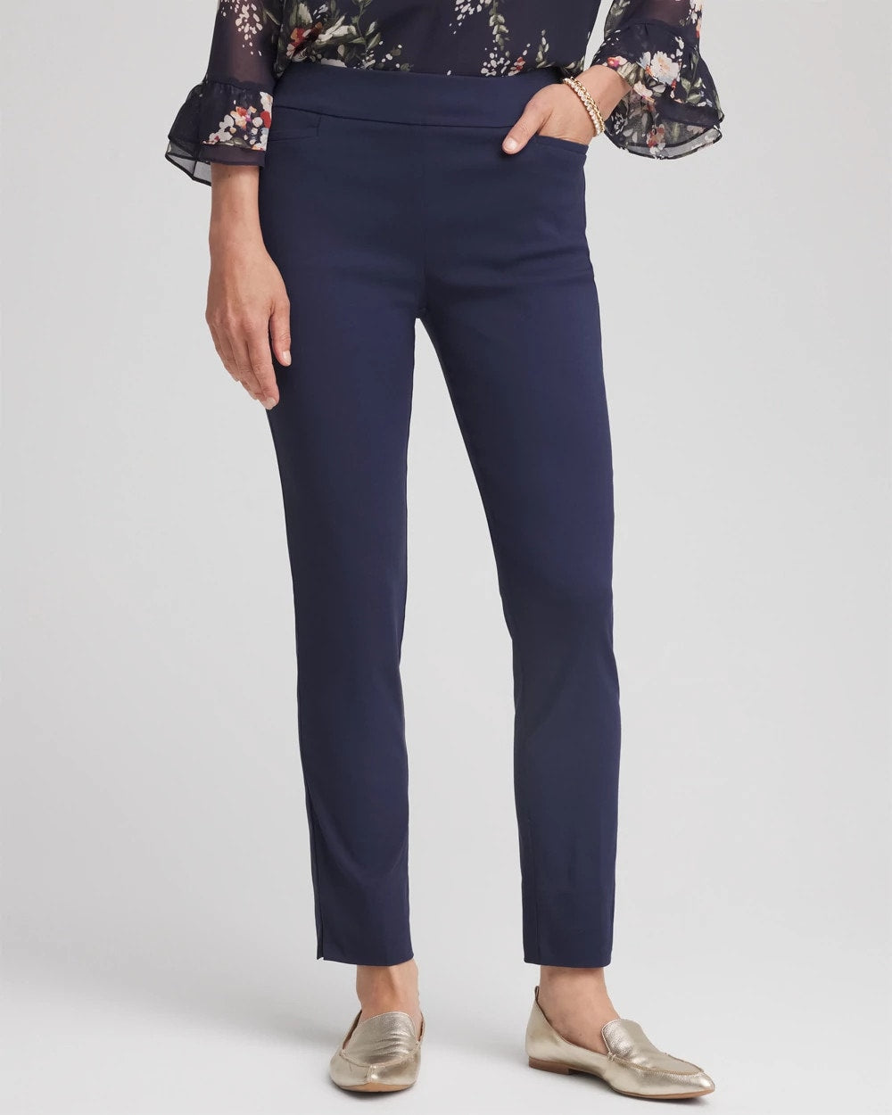 Chico's Women | Brigitte™ Slim Pull-On Ankle Pants PASSPORT BLUE