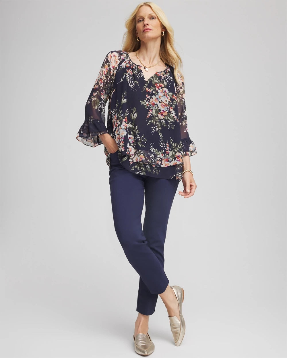 Chico's Women | Brigitte™ Slim Pull-On Ankle Pants PASSPORT BLUE