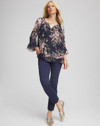 Chico's Women | Brigitte™ Slim Pull-On Ankle Pants PASSPORT BLUE