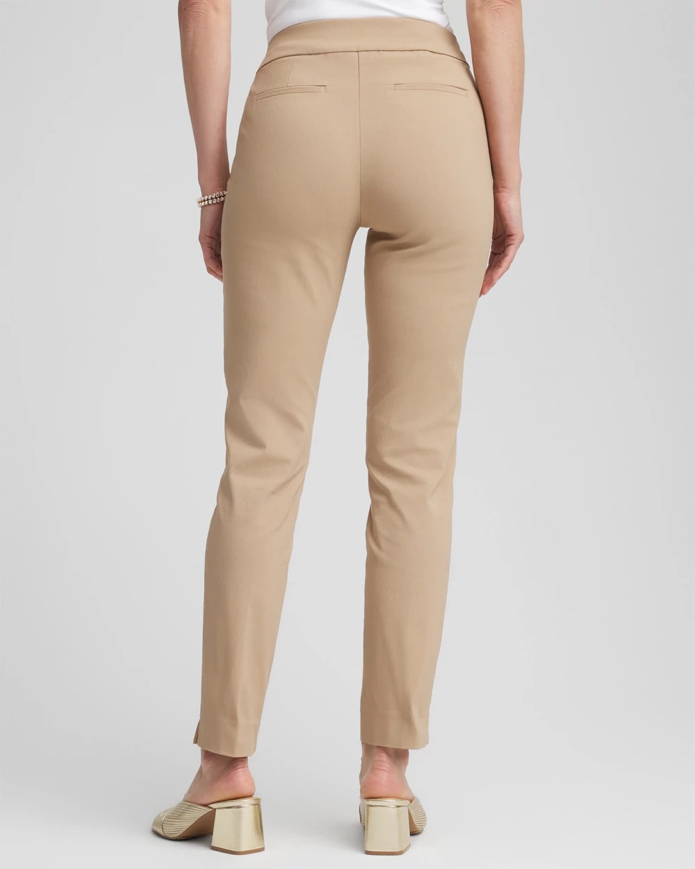 Chico's Women | Brigitte™ Slim Pull-On Ankle Pants CATTAIL BROWN