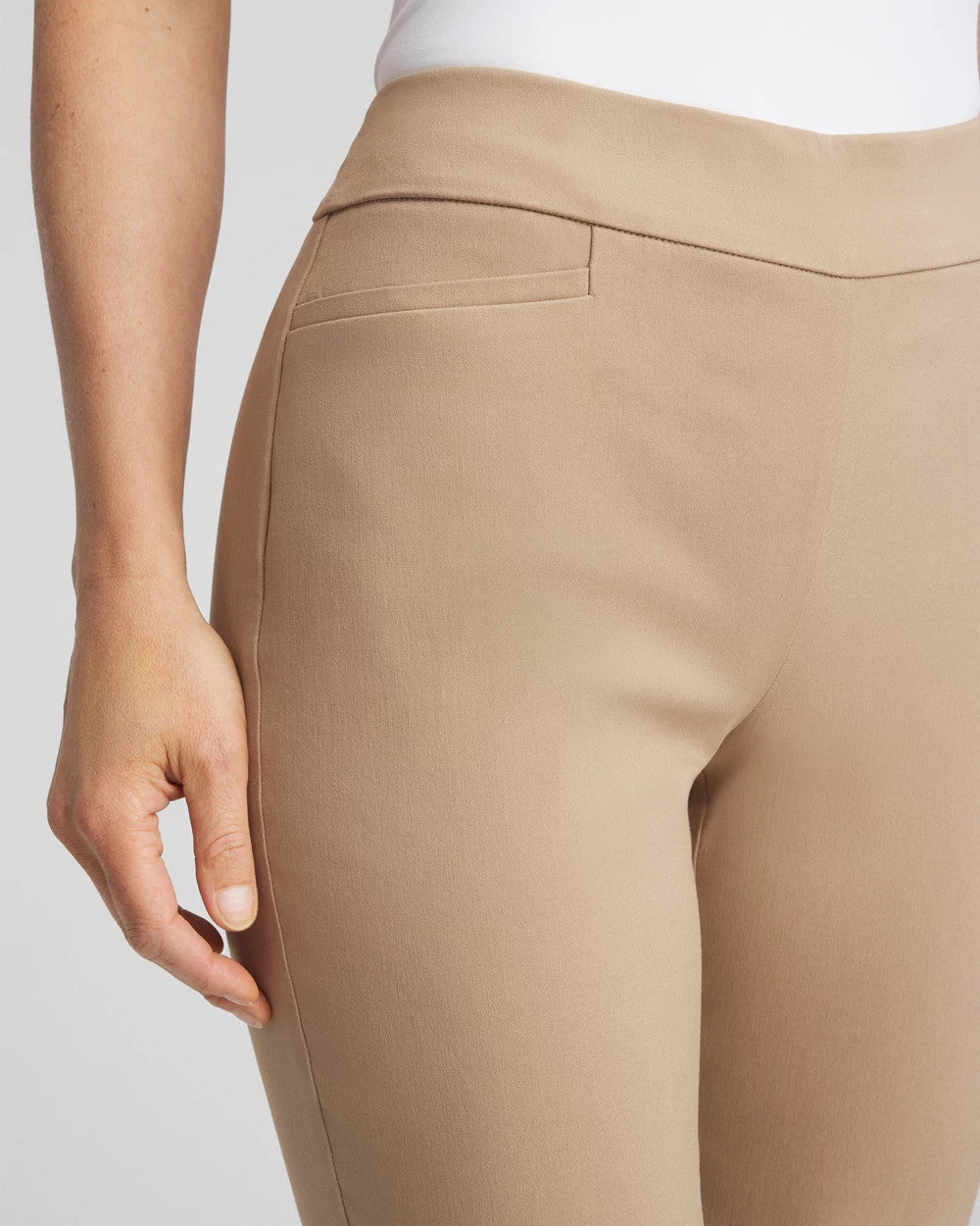 Chico's Women | Brigitte™ Slim Pull-On Ankle Pants CATTAIL BROWN