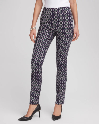 Chico's Women | Brigitte™ Chain Connection Slim Pants PASSPORT BLUE