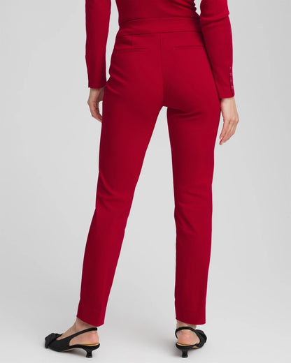 Chico's Women | Brigitte™ Slim Pull-On Ankle Pants CARMINE RED
