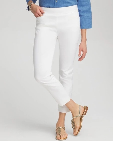 Chico's Women | Brigitte™ Pull-On Cropped Pants ALABASTER