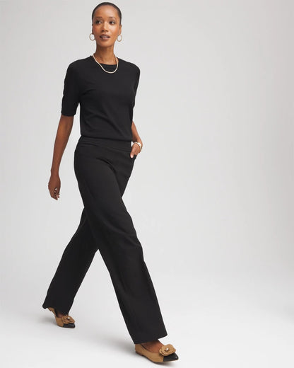 Chico's Women | Brigitte™ Slim Wide-Leg Pants BLACK