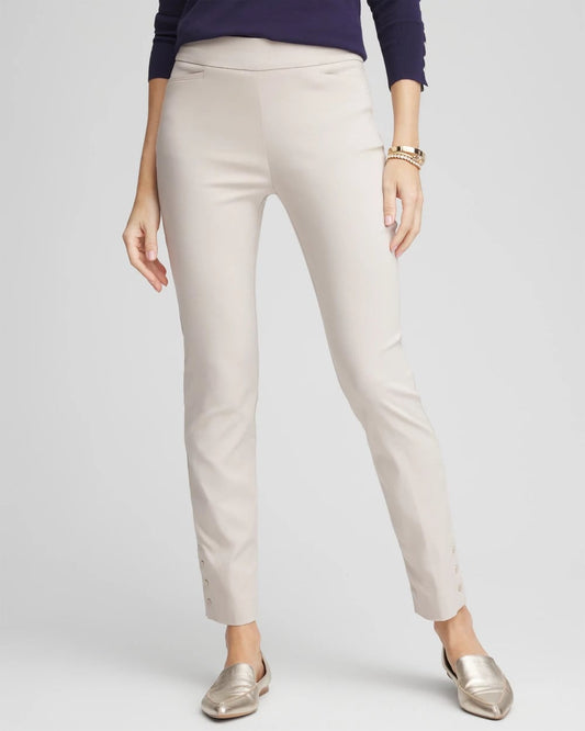 Chico's Women | Brigitte™ Pull-On Slim Rivet Ankle Pants SMOKEY TAUPE