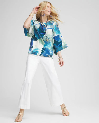 Chico's Women | Brigitte™ Pull-On Wide Leg Cropped Pants ALABASTER