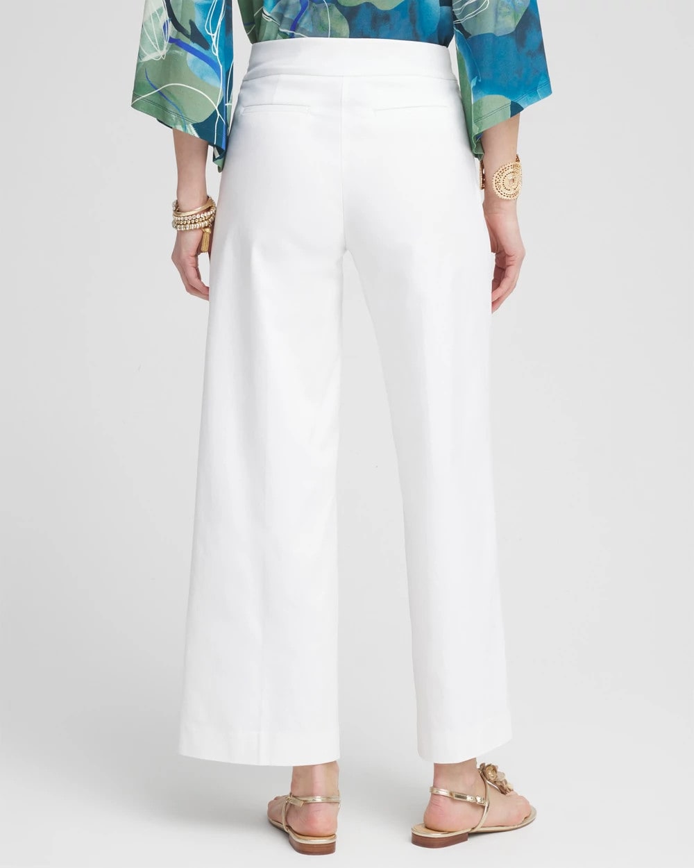 Chico's Women | Brigitte™ Pull-On Wide Leg Cropped Pants ALABASTER