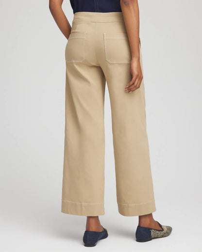 Chico's Women | Brigitte™ Utility Wide-Leg Cropped Pants CAFE AROMA