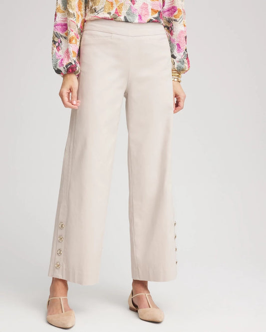 Chico's Women | Brigitte™ Cropped Wide-Leg Pants SMOKEY TAUPE
