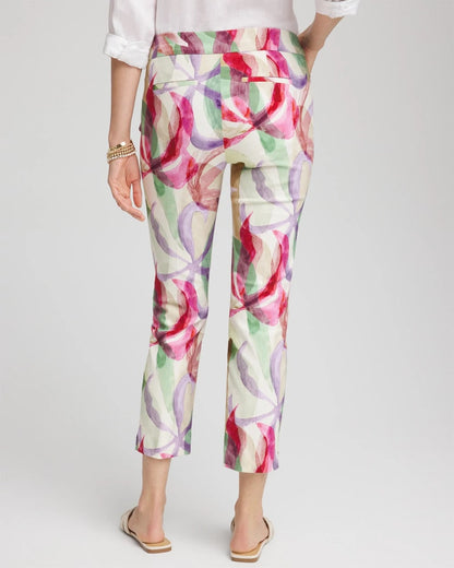 Chico's Women | Brigitte™ Slub Slim Cropped Pants ECRU