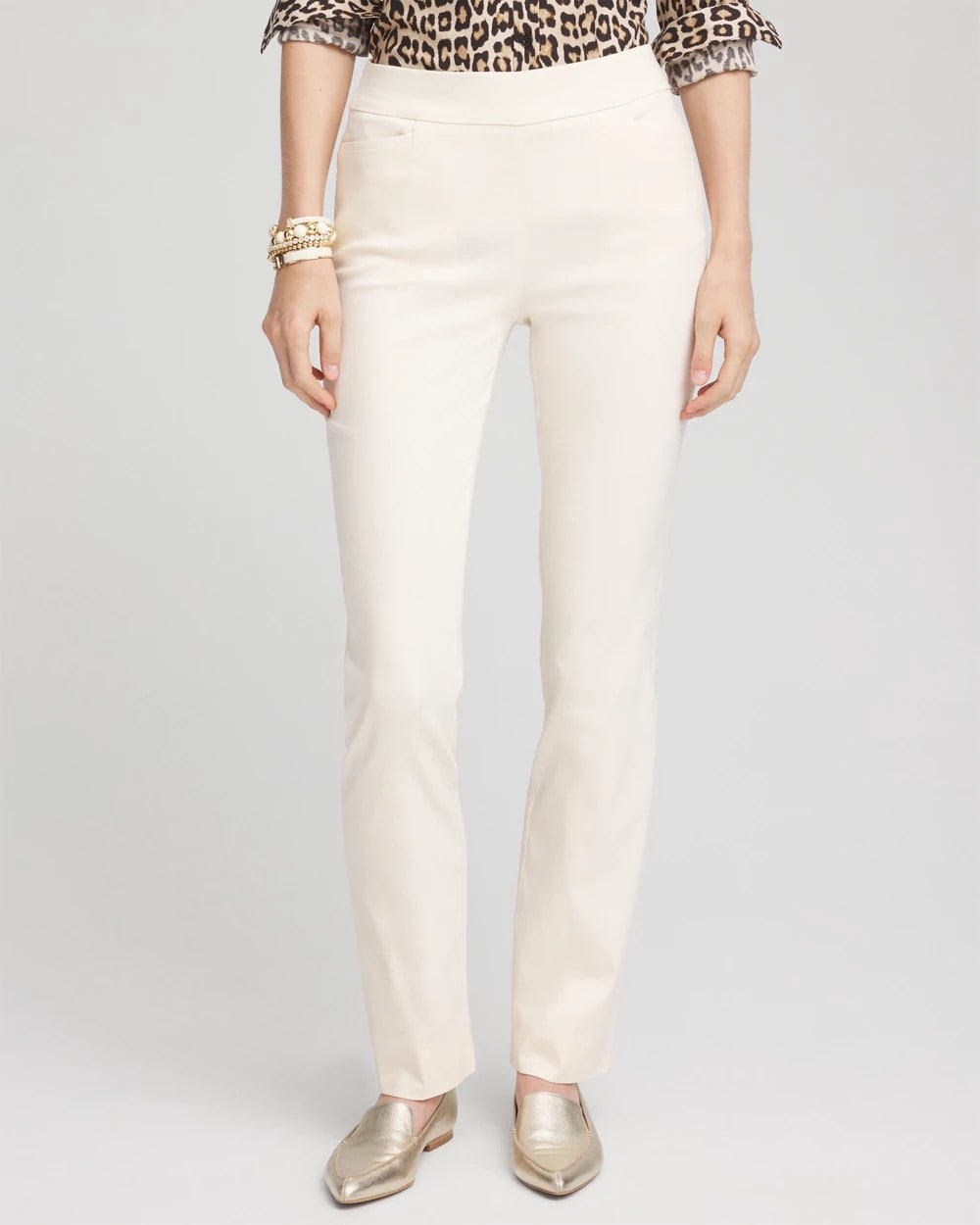 Chico's Women | Petite Brigitte™ Slim Pull-On Pants ENGLISH CREAM