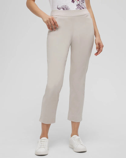 Chico's Women | Brigitte™ Pull-On Slim Cropped Pants SMOKEY TAUPE