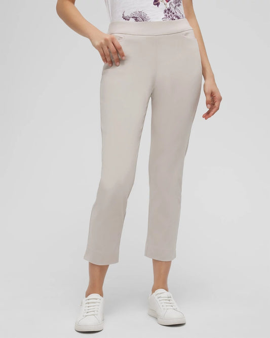 Chico's Women | Brigitte™ Pull-On Slim Cropped Pants SMOKEY TAUPE