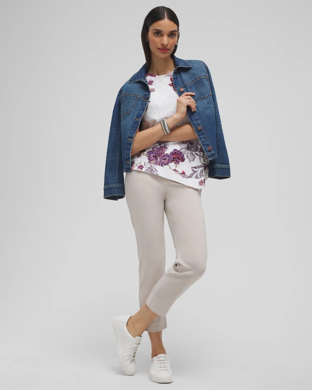 Chico's Women | Brigitte™ Pull-On Slim Cropped Pants SMOKEY TAUPE