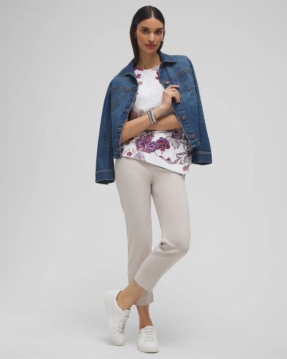 Chico's Women | Brigitte™ Pull-On Slim Cropped Pants SMOKEY TAUPE