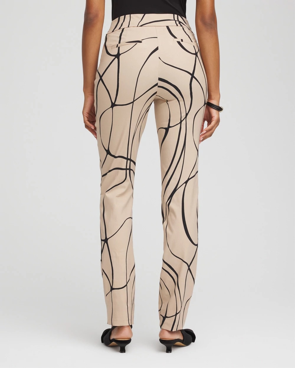 Chico's Women | Brigitte™ Golden Leaf Slim Full-Length Pants CHAMPAGNE FIZZ